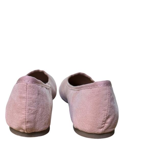 Rohb By Joyce Azria Womens Pink 9M Faux Suede Rose Gold Tip Flats - Picture 4 of 8